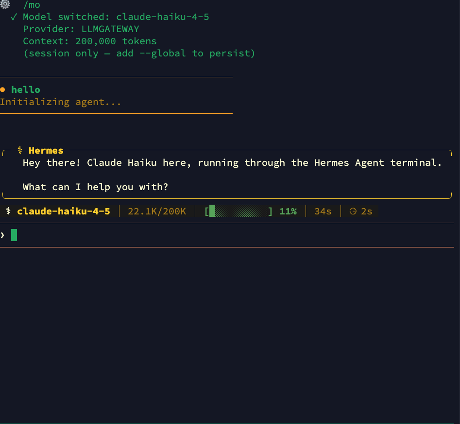 Switching to Claude Haiku via LLM Gateway